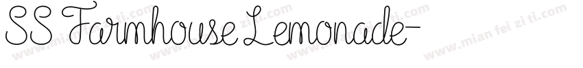 SS Farmhouse Lemonade字体转换